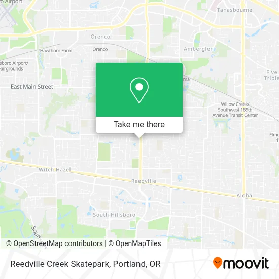 Reedville Creek Skatepark map