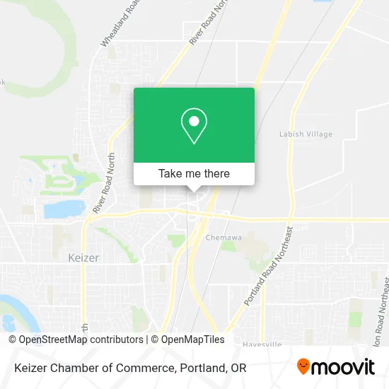Keizer Chamber of Commerce map