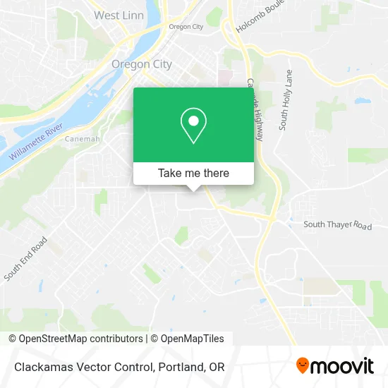 Clackamas Vector Control map