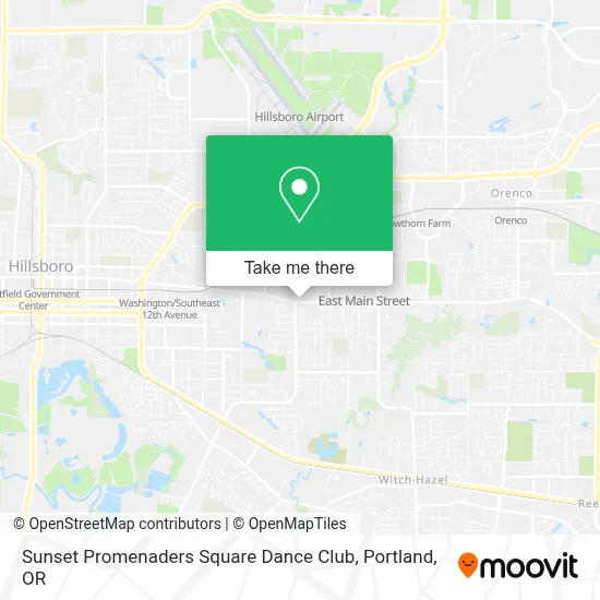 Sunset Promenaders Square Dance Club map