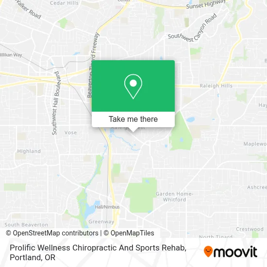 Prolific Wellness Chiropractic And Sports Rehab map