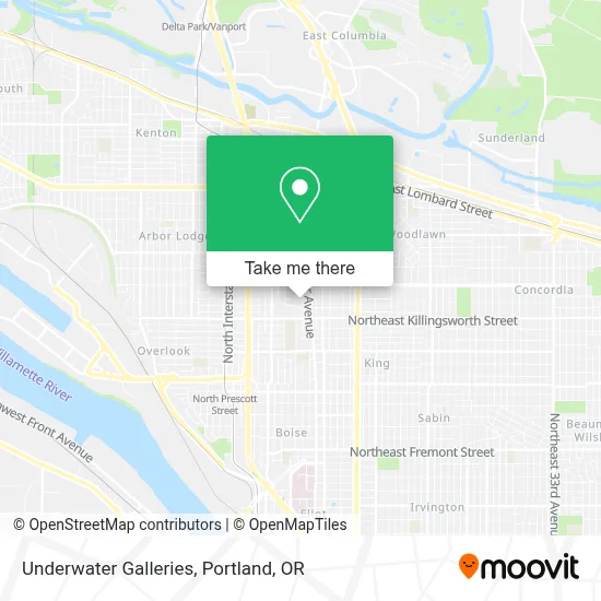 Underwater Galleries map