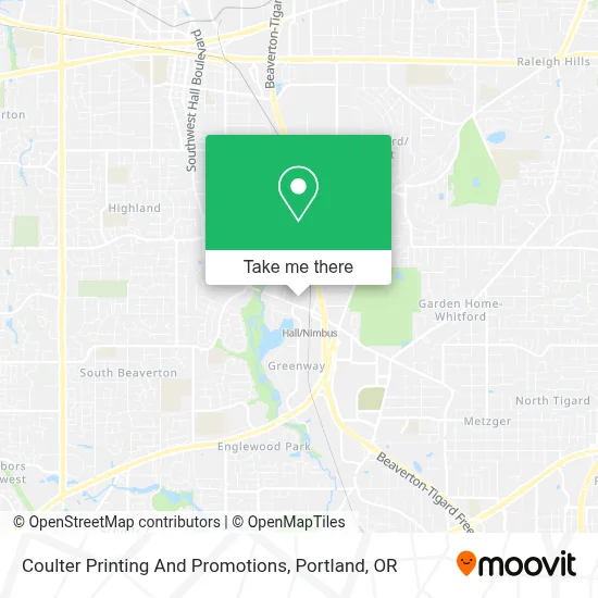 Coulter Printing And Promotions map