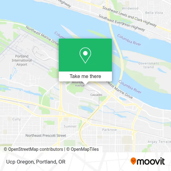 Ucp Oregon map