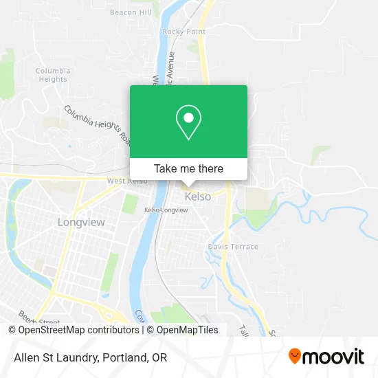 Allen St Laundry map
