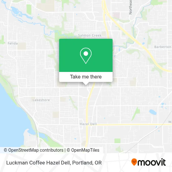 Luckman Coffee Hazel Dell map