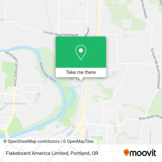 Flakeboard America Limited map
