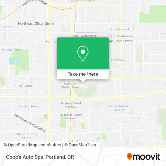 Coop's Auto Spa map