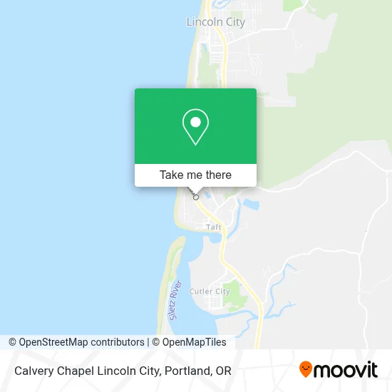 Calvery Chapel Lincoln City map