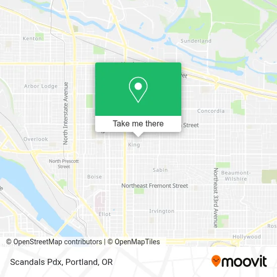 Scandals Pdx map