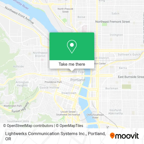 Lightwerks Communication Systems Inc. map