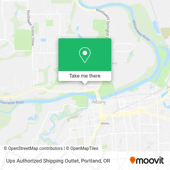Ups Authorized Shipping Outlet map