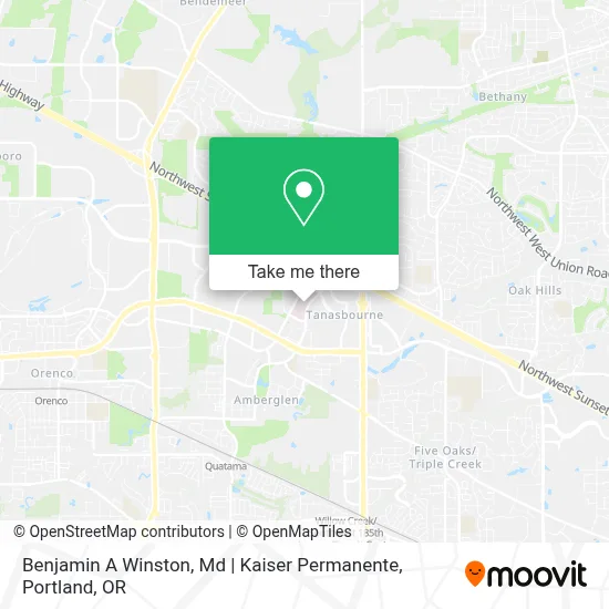 Benjamin A Winston, Md | Kaiser Permanente map