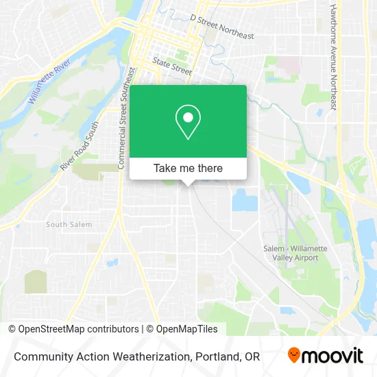 Community Action Weatherization map