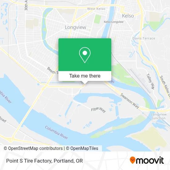Point S Tire Factory map