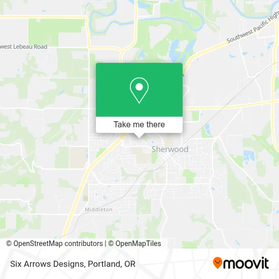 Six Arrows Designs map