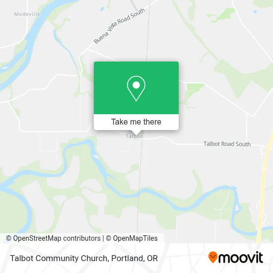 Talbot Community Church map