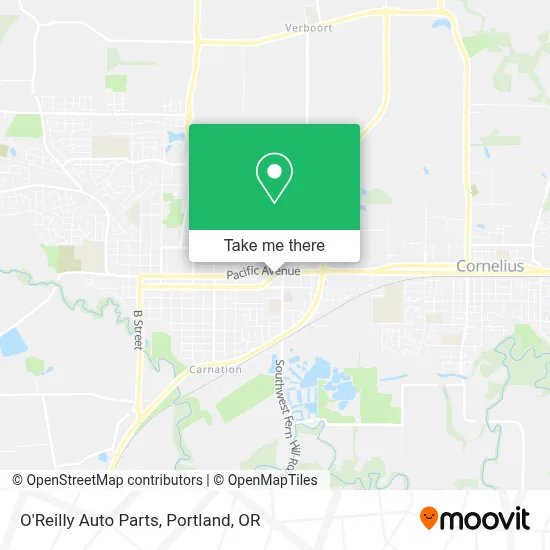 O'Reilly Auto Parts map