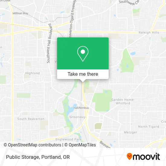 Public Storage map