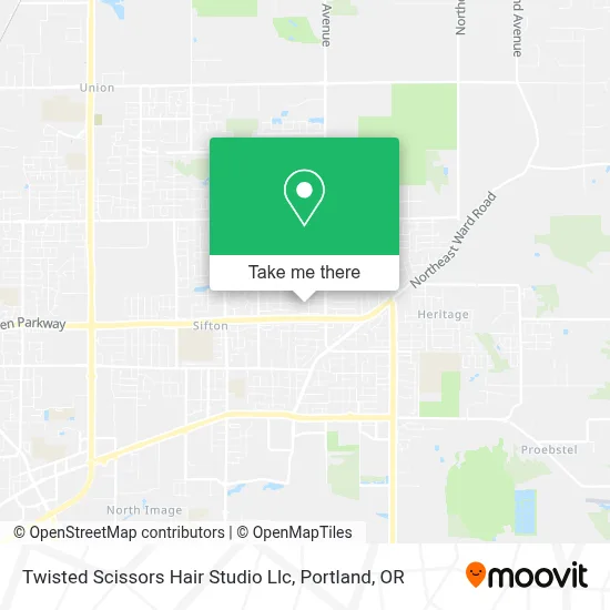Twisted Scissors Hair Studio Llc map