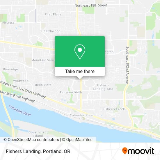 Fishers Landing map