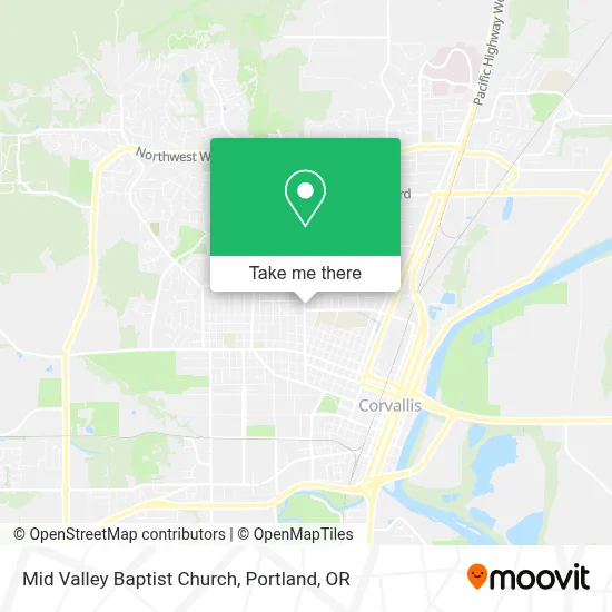 Mid Valley Baptist Church map