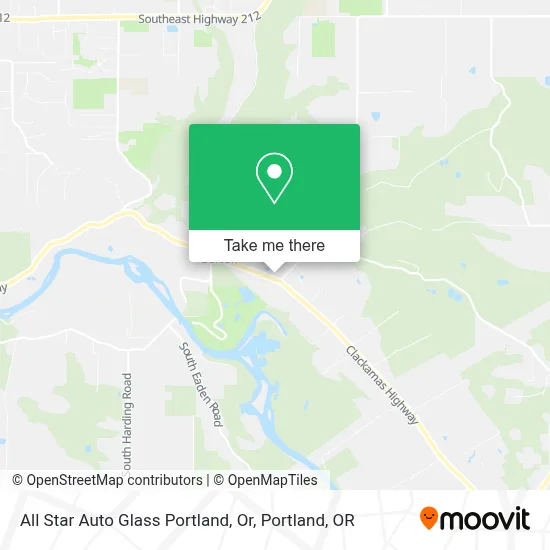 All Star Auto Glass Portland, Or map