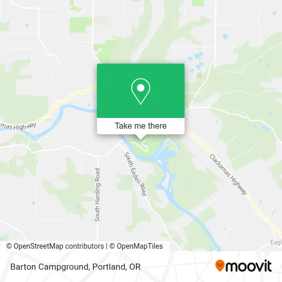 Barton Campground map