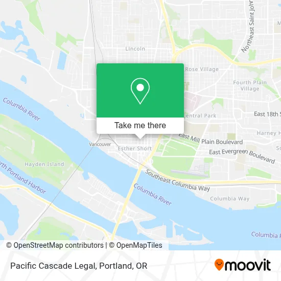 Pacific Cascade Legal map