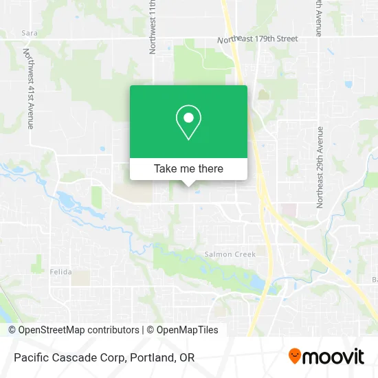 Pacific Cascade Corp map