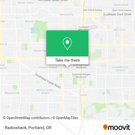 Radioshack map