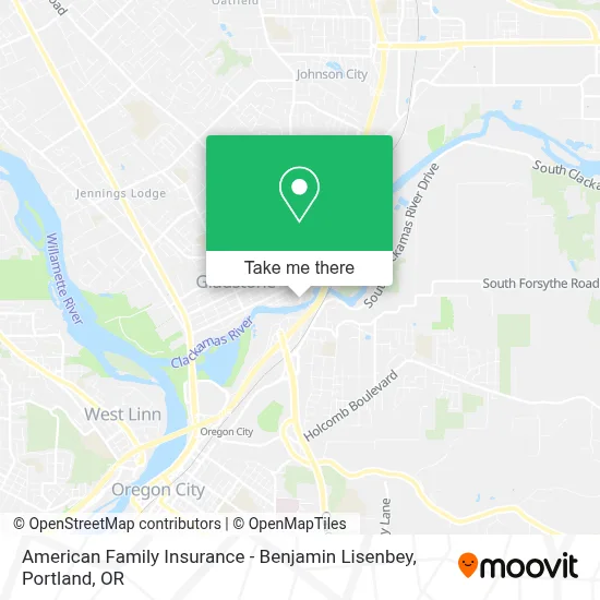 American Family Insurance - Benjamin Lisenbey map