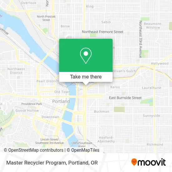 Master Recycler Program map
