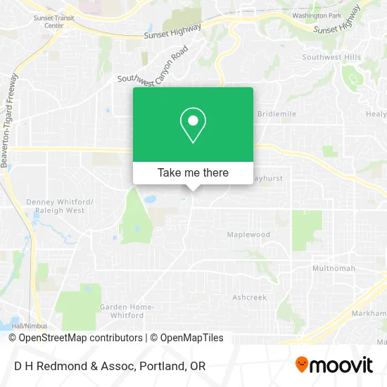 D H Redmond & Assoc map