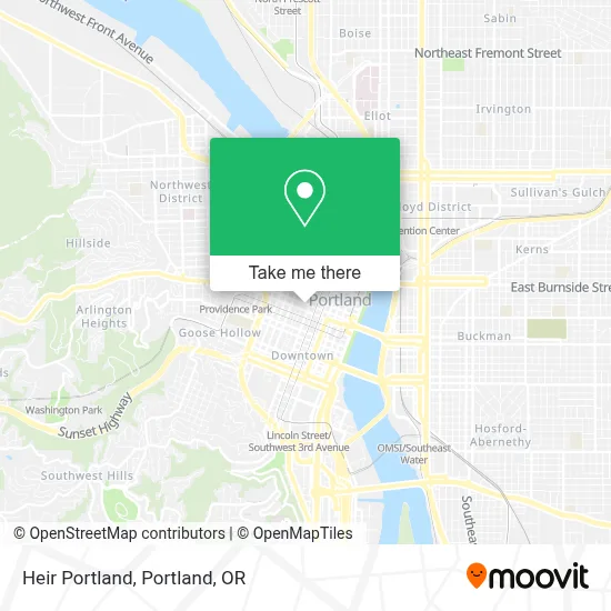 Heir Portland map