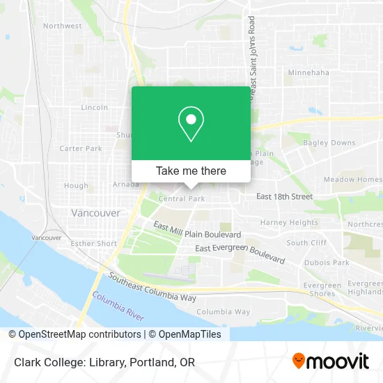 Clark College: Library map