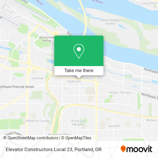 Elevator Constructors Local 23 map