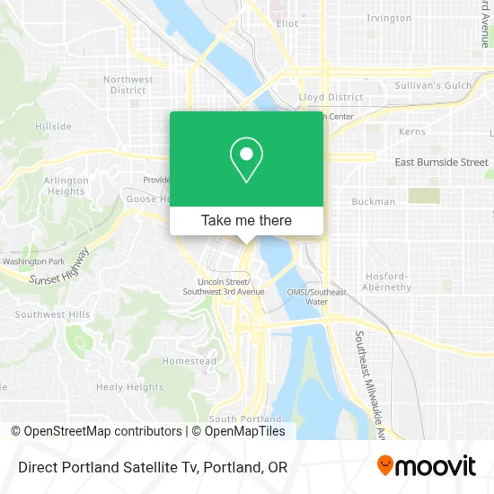 Direct Portland Satellite Tv map