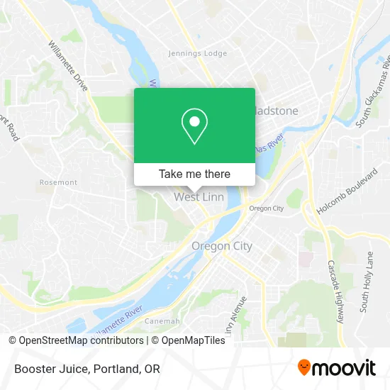 Booster Juice map