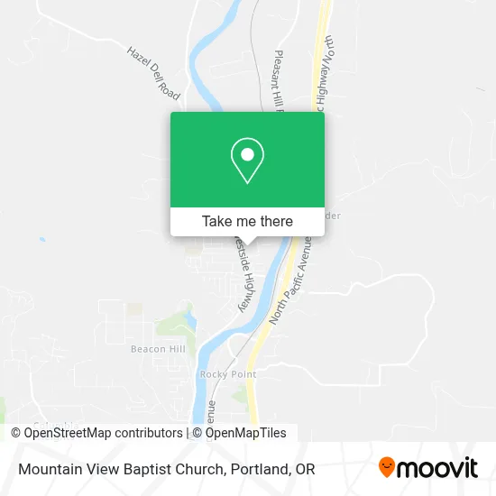 Mountain View Baptist Church map