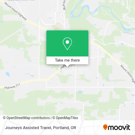 Journeys Assisted Travel map