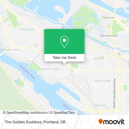 The Golden Goddess map