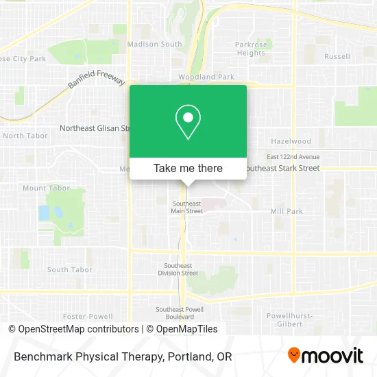 Benchmark Physical Therapy map