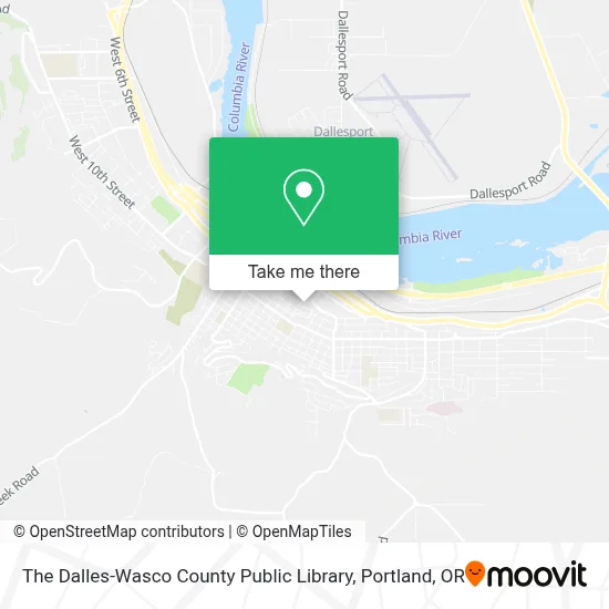 The Dalles-Wasco County Public Library map