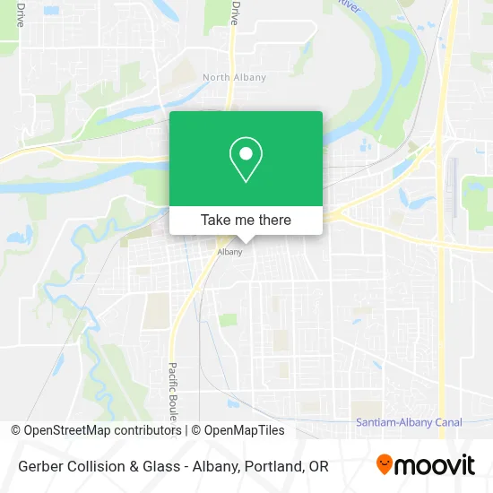 Gerber Collision & Glass - Albany map