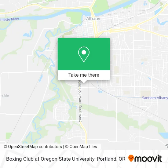 Boxing Club at Oregon State University map