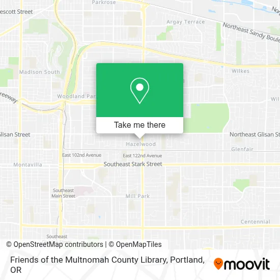 Friends of the Multnomah County Library map
