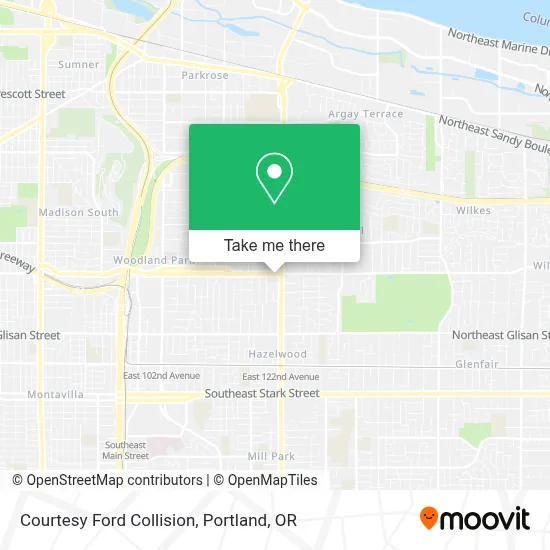 Courtesy Ford Collision map