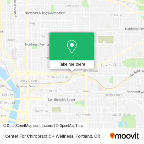 Center For Chiropractic + Wellness map