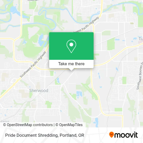 Pride Document Shredding map
